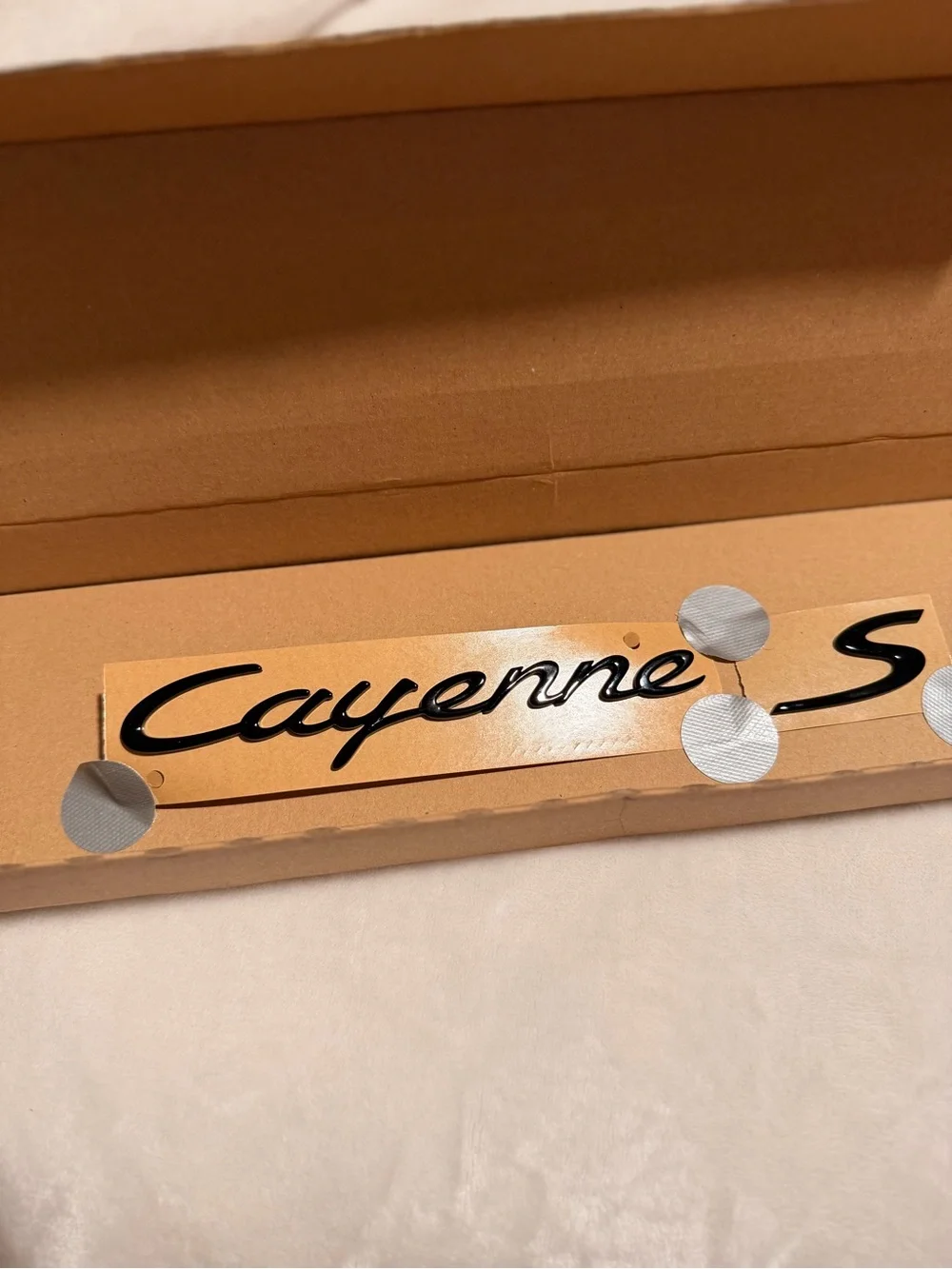 Authentic Porsche Design Black 'Cayenne S' Car Decal